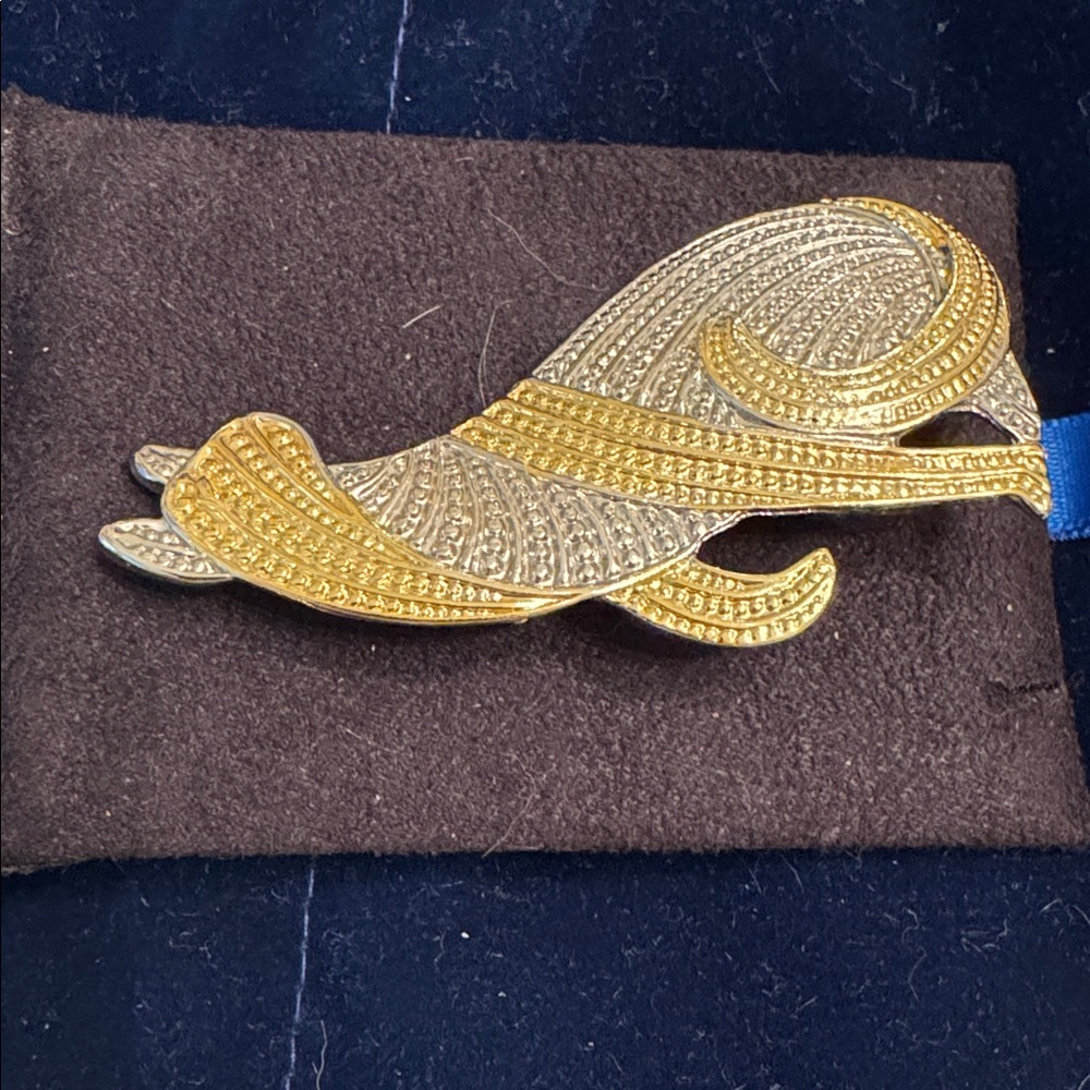 PARK LANE CAT two toned art deco pin 🐈‍⬛ - Picture 5 of 7